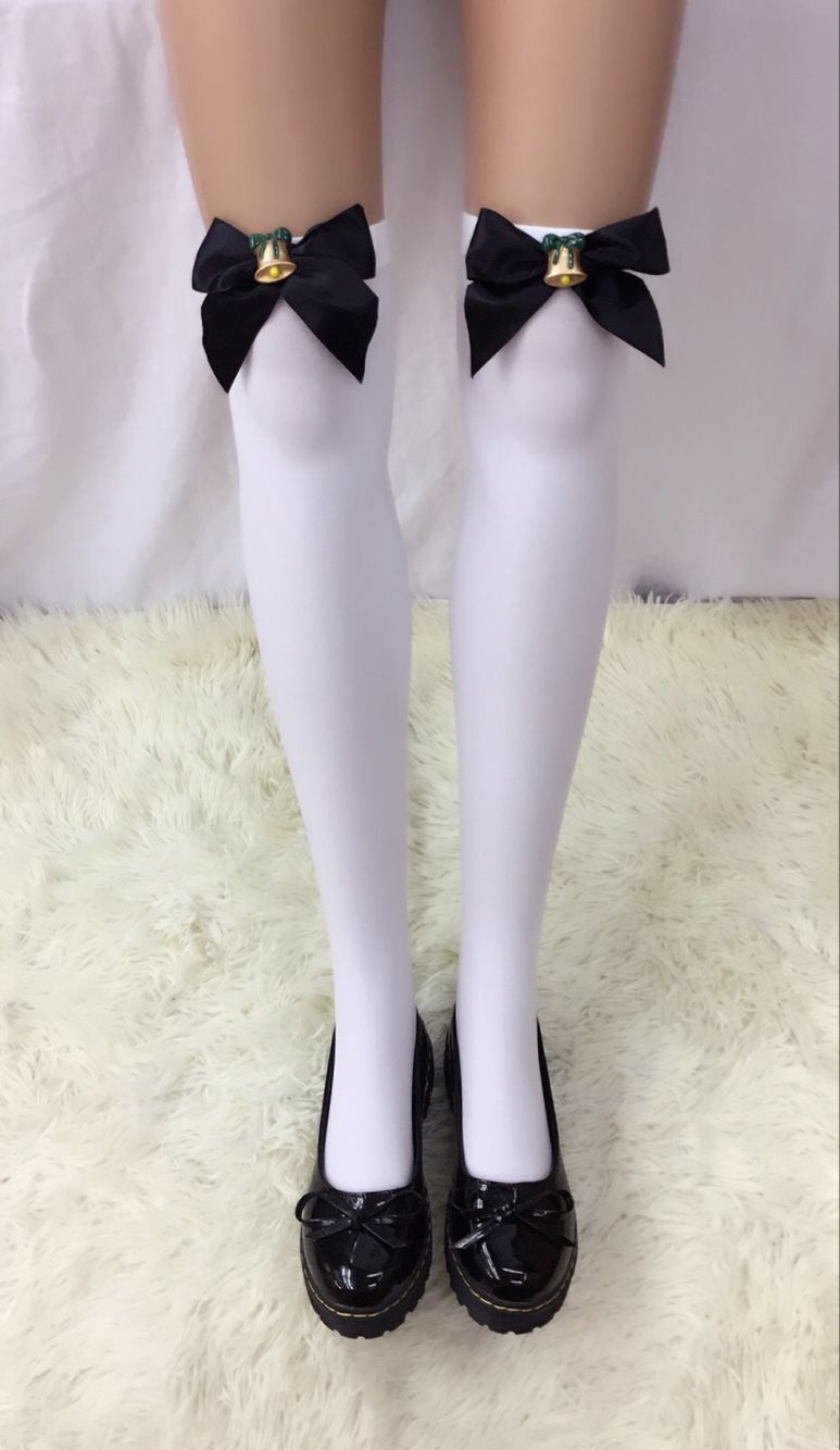 F8196-4 Womens Thigh High Stockings Opaque Tights Over the Knee Nylon Socks